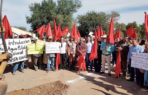 Arranca construcción del sistema de agua potable en El Varal