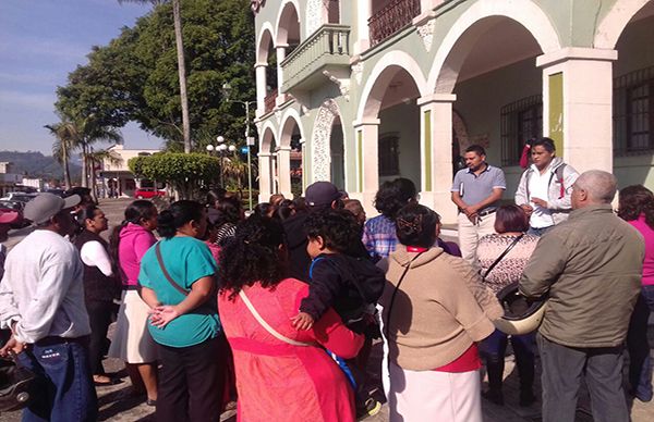 Exigen agua familias antorchistas de Fortín