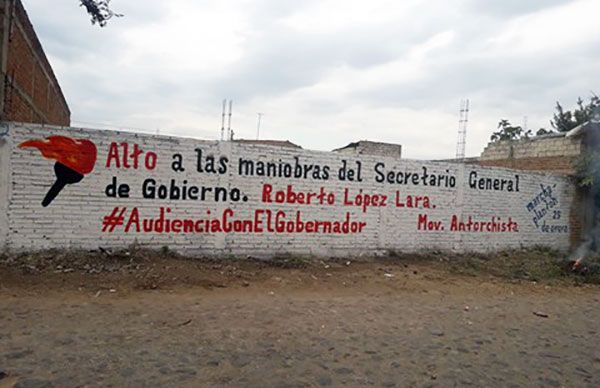 Acompañan con pintas a la marcha-plantón en Guadalajara