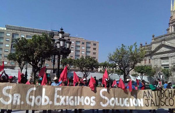 Dirigencia antorchista anuncia tercera marcha del 2018 en Guadalajara