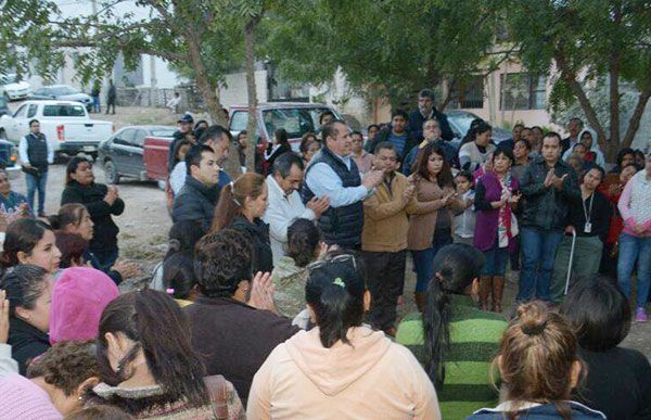 Colonos de la Presita y Vamos Tamaulipas reciben a Oscar Almaraz