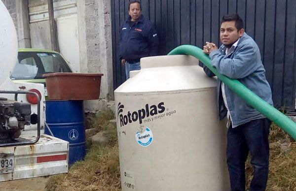  Antorcha continúa llevando agua a comunidades alejadas de Milpa Alta fueron 