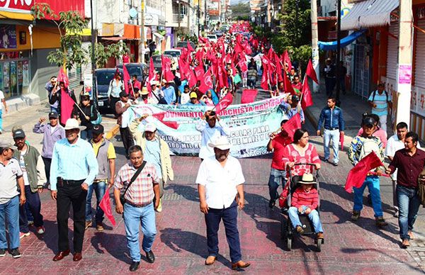 Con acuerdos, concluye marcha de 5 mil antorchistas a Sagarpa