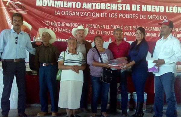  Antorchistas del municipio de Zaragoza reciben a dirigencia estatal 