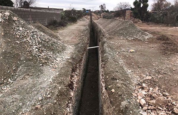  Gobierno de Villa de Ramos construye 7 kilómetros más de drenaje en la Cabecera Municipal