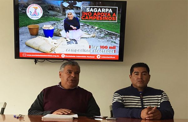 Denuncia Antorcha retención de apoyos por parte de SAGARPA a miles de campesinos