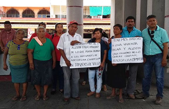 Pseudo líder intenta despojar a antorchistas del Soconusco