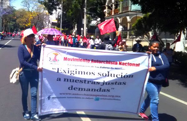 Antorchistas iniciarán manifestaciones en Guadalajara 