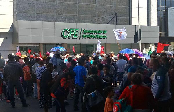 Antorchistas incrementan exigencia a la CFE