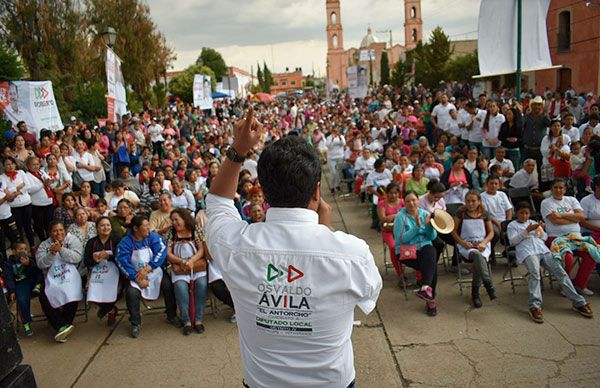 Tacoaleche apoya a candidatos priistas