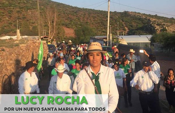  Lucy Rocha avanza con el pueblo