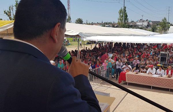 5 mil antorchistas festejan XVIII años en Aguascalientes 