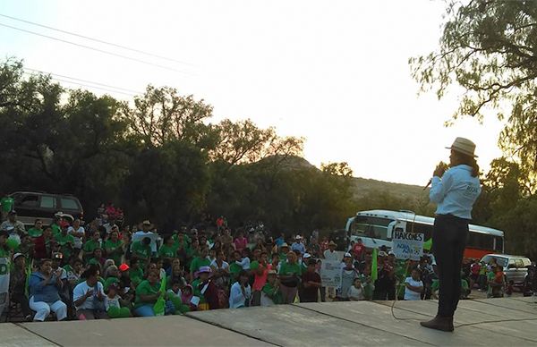 Pueblo de Santa María no vendas tu voto: Lucy Rocha 