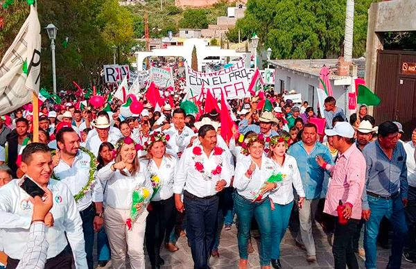 Monumental cierre de campaña de Rafael Pérez en Mexquitic