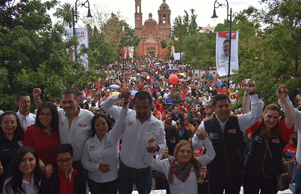 Respaldan miles de guadalupenses a  Osvaldo ávila en cierre de campaña