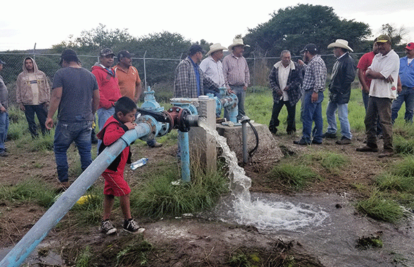 Rehabilita Antorcha otro pozo de agua potable en el ejido de Morelos