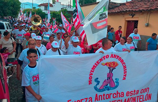 Antorcha respalda a Chia Valencia