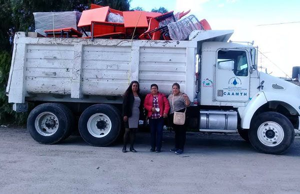 Concluye equipamiento en escuelas antorchistas de Tizayuca