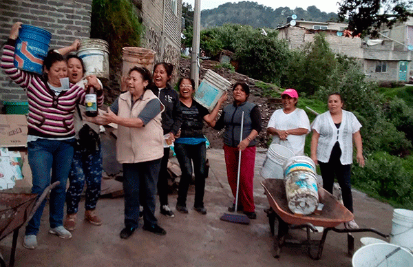 Antorchistas  de Tlalpan realizan jornada de limpieza