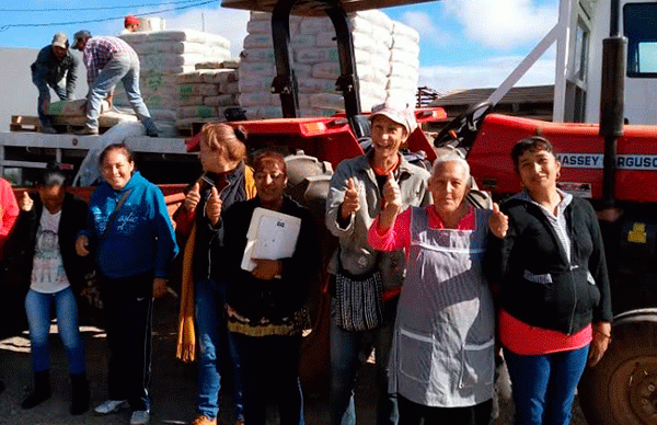 Logra Antorcha  material para mejora de viviendas en Panuco