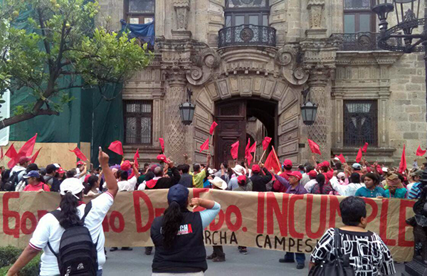 Antorchistas libran cuatro manifestaciones simultáneas en Guadalajara