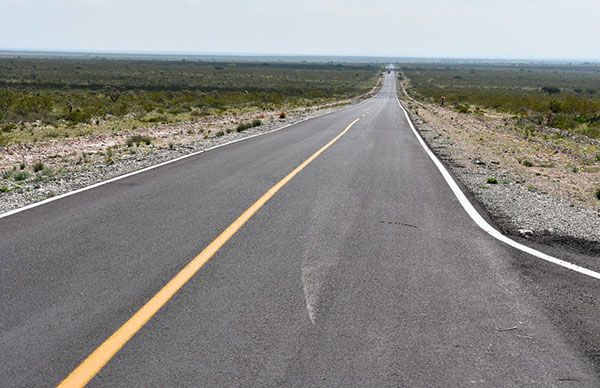 Finaliza primera etapa de reencarpetado en carretera a Las ánimas, Villa de Ramos