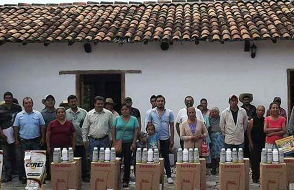 Reciben insumos agrícolas 180 campesinos de Ixcateopan de Cuauhtémoc