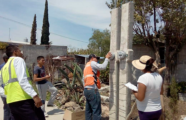 Antorcha cumple programa de lucha; inaugura red eléctrica en Tezontepec    