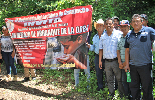 Anuncia Antorcha campesina realización de obras en Champotón