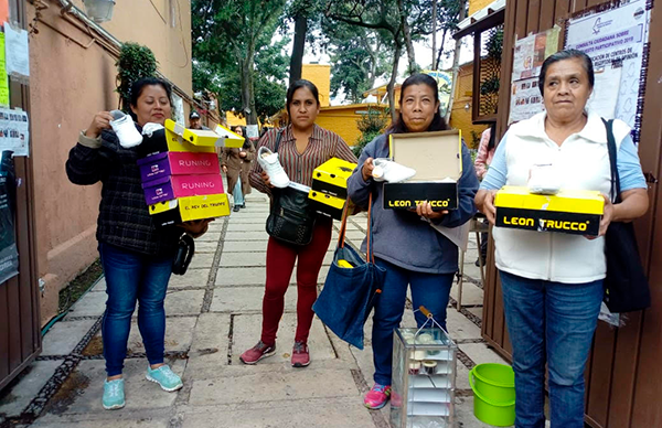 500 niños son beneficiados con pares de tenis gestionados por Antorcha en Tlalpan