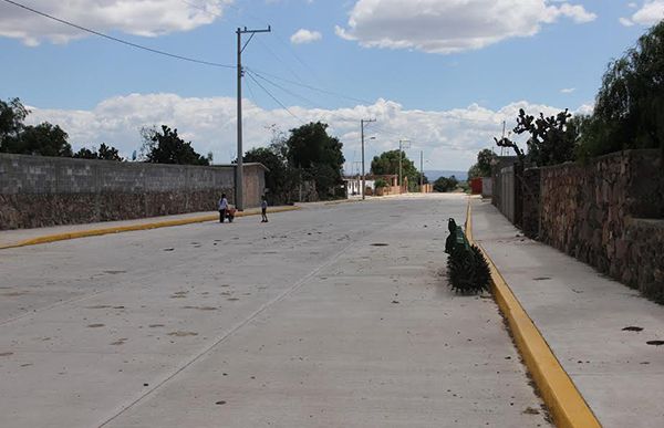 Segunda etapa de pavimentación en calle de San Antonio 