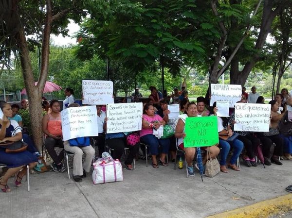 Antorchistas cumplen 5 días de plantón en Comapa Victoria 