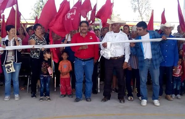 Inauguran cancha en Presa de Guadalupe