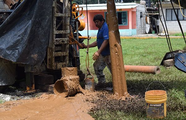 Antorcha logra pozo profundo para el municipio de Coetzala