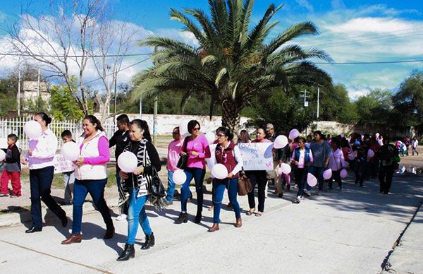 Ayuntamiento de Villa Hidalgo impulsa campaña contra el cáncer de mama