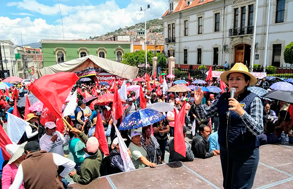 Yolanda Tellería: seis meses de plantón e indiferencia hacia hidalguenses