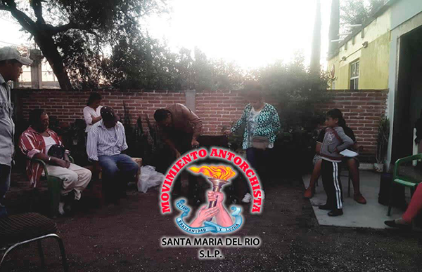    Antorcha gestiona apoyos en Santa María del Río