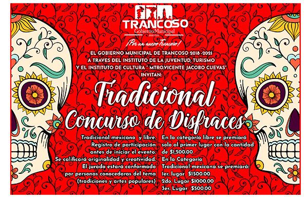 Invita Gobierno Municipal a festival del Día de Muertos en Trancoso 