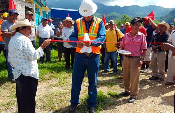 Agua Dulce Siniyuvi contará con un mejor servicio de energía eléctrica