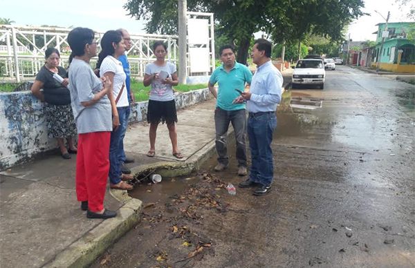 Obras públicas verifica afectaciones en la colonia Gaviotas Sur