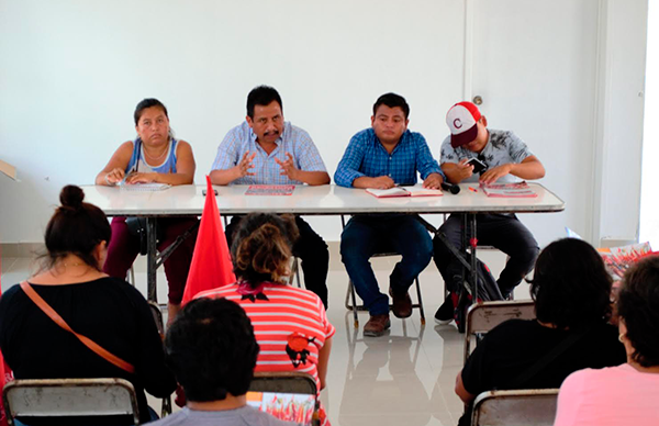 En Campeche, dirigentes de grupos antorchistas refrendan compromiso con Antorcha