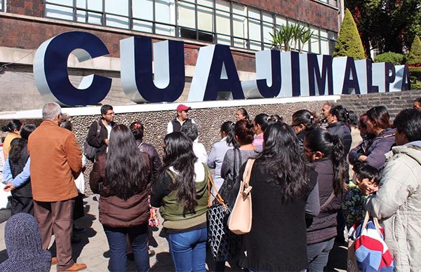 Antorcha entrega pliego petitorio en alcaldía de Cuajimalpa