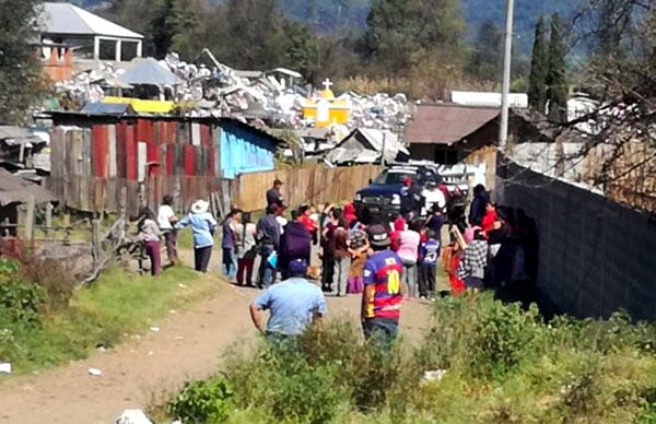 Tratan de intimidar a vecinos en la Colonia 23 de marzo de la Tenencia de Opopeo