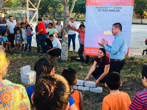 Coloca Antorcha primera piedra del TBC 02 en Piscila