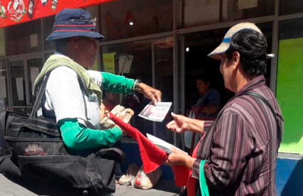 Repartirán volante anunciando mitin-plantón