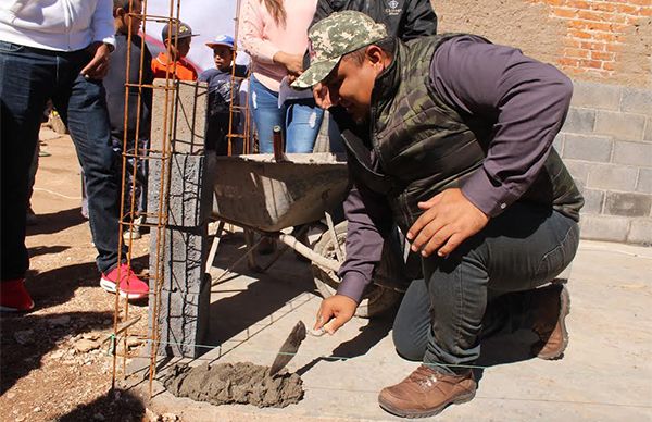 Arranca construcción de cuartos completos en Trancoso