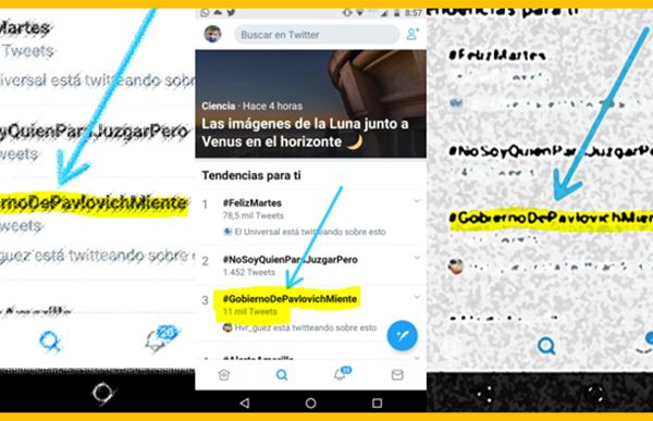 #GobiernoDePavlovichMiente se coloca como tendencia nacional