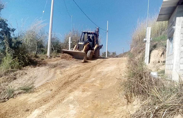 Avanza rastreo de calles en la colonia Margarita Morán de Ometepec