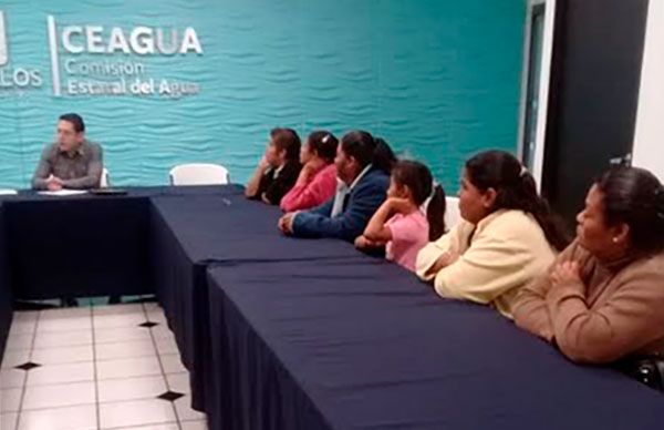 Piden antorchistas a Ceagua la introducción de red de agua potable en colonia Córdova Morán