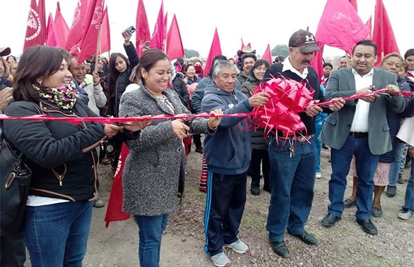 Antorcha inaugura segunda etapa de electrificación